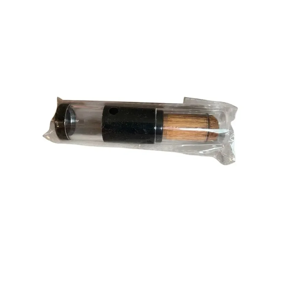 Sheer Cover Refillable Retractable Mineral Foundation Travel Makeup Brush -Black